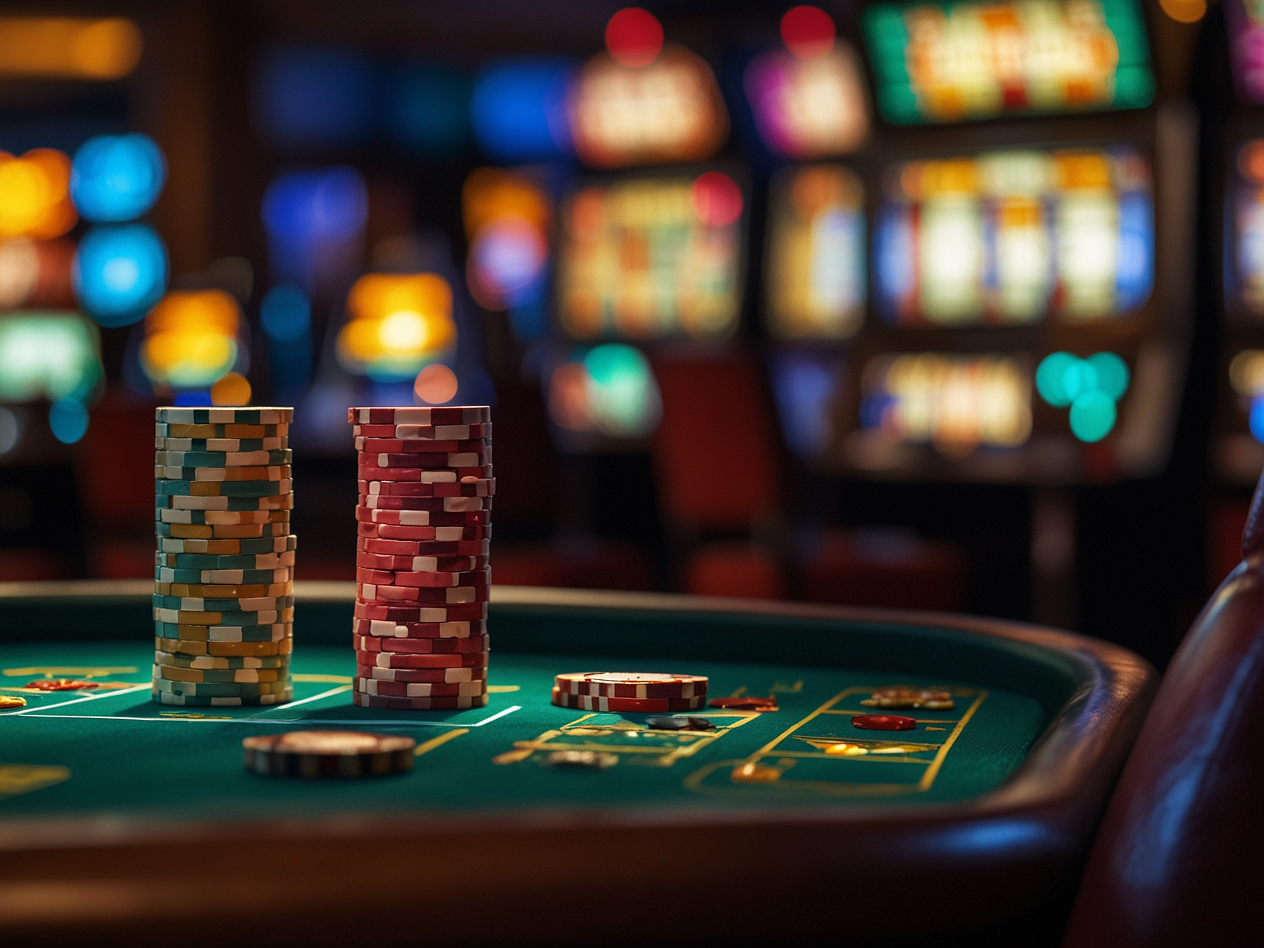 Casino games and slot interface